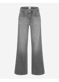 Brax Damen Five-Pocket-Hose Style MORGAN USED LIGHT GREY, denim hellgrau, Gr. 46
