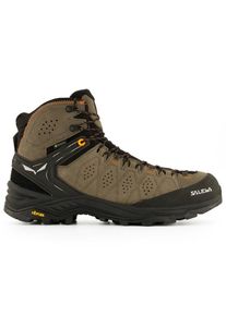Salewa Alp Trainer 2 Mid GTX Wanderschuhe Men (Gr 44,5 |schwarz/braun |wasserdicht)
