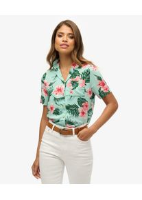 Superdry Damen Beach Resort Hemd Gr&uuml;n - Gr&ouml;&szlig;e: 36 21028240003622KL030