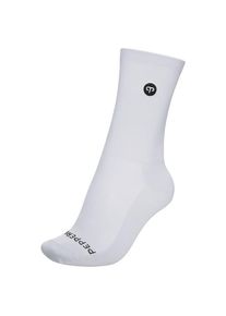 PEPPERMINT Signature Knitted Socks Radsocken Damen Mountainbike (Gr M/L |grau/wei&szlig;)