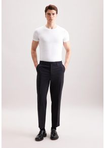 Chinohose Seidensticker, Herren, Gr. 50, Normalgr&ouml;&szlig;en, grau, 97% Baumwolle, 3% Elasthan, unifarben, Hosen Chinohose