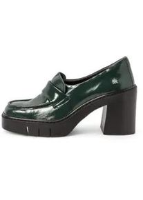 art f&uuml;r Damen. 1197212WS003_0G3 1972 Schwarze Leder-Ballett-Pumps (36), 8 bis 10 cm, Keine, L&auml;ssig, Gr&uuml;n