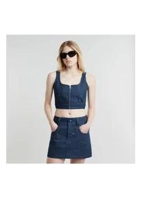 G-Star Raw G-Star f&uuml;r Damen. D25396-D785-001 Origins Korsett blau (S), L&auml;ssig, &Auml;rmellos / Hosentr&auml;ger, Bio-Baumwolle, Nachhaltig