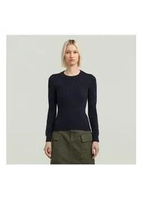 G-Star Raw G-Star f&uuml;r Damen. D27170-C259-H705 3D-Strickpullover Biker navy (XL), L&auml;ssig, Acryl, Bio-Baumwolle, Nachhaltig, Marine