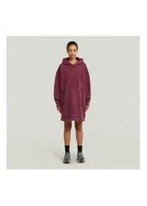 G-Star Raw G-Star f&uuml;r Damen. D27165-D969-H732 Burgunderfarbenes A-Linien-Strickkleid (XXS), L&auml;ssig, Langarm, Bio-Baumwolle, Nachhaltig, Bordeaux