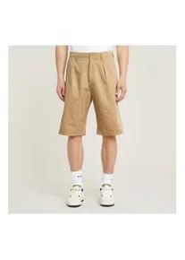 G-Star Raw G-Star f&uuml;r Herren. D24544-D910-B666 Beigefarbene Chino-Shorts mit Falten (38), L&auml;ssig, Baumwolle