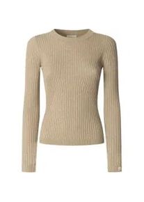 Pepe Jeans f&uuml;r Damen. PL7000025 Carla beige Pullover (M), L&auml;ssig, Baumwolle