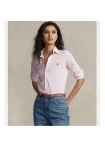 Polo Ralph Lauren f&uuml;r Damen. 211664427002 Slim Fit Baumwoll-Oxford-Hemd rosa (S), L&auml;ssig, Baumwolle, Langarm