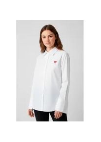 Hugo f&uuml;r Damen. 50556398 Relaxed Fit Hemd wei&szlig; (38), L&auml;ssig, Baumwolle, Langarm