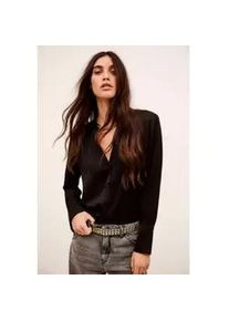 Ba&sh BA&SH f&uuml;r Damen. 1H25ITSE Itsey Hemd schwarz (36), L&auml;ssig, Langarm, Recyceltes Polyester