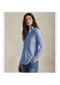 Polo Ralph Lauren f&uuml;r Damen. 211664427001 Slim Fit Baumwoll-Oxford-Hemd blau (XL), L&auml;ssig, Baumwolle, Langarm