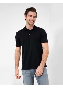Brax Herren Polo Style PETE black, schwarz, Gr. M