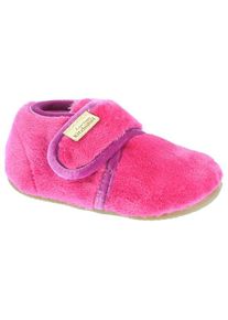 Living Kitzbühel Living Kitzbühel Babys Klettschuh Samt Unifarben Hüttenschuhe Kinder (Gr 19 |rosa)