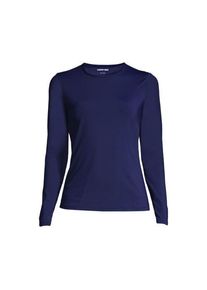 LANDS' END Badeshirt, Damen,  Blau, Nylon-Mischung, by Lands' End