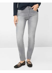 Brax Damen Five-Pocket-Hose Style SHAKIRA USED LIGHT GREY, denim hellgrau, Gr. 34K