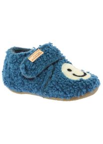 Living Kitzbühel Living Kitzbühel Babys Klettschuh Smiley Hüttenschuhe Kinder (Gr 20 |blau)