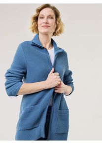 Walbusch Zip-Longstrickjacke