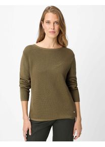 Brax Damen Strickpullover Style LESLEY faded khaki Grün Khaki, grün - khaki, Gr. 38