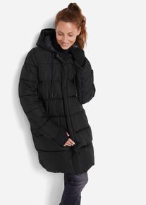 bonprix wasserabweisender Funktions- Steppmantel, schwarz, Gr.38, Bequemer Funktions-Steppmantel, weit geschnitten, aus BIONIC-FINISH&reg; ECO