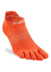 injinji Run Lightweight No-Show Laufsocken Damen Roadrunning (Gr XS/S |rot)
