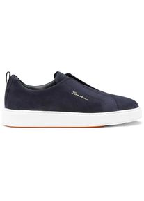 Santoni Low-Top Sneaker - Men's suede sneaker - Gr. UK_5_5 - in Wei&szlig; - f&uuml;r Damen
