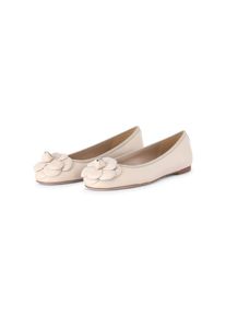 FABIO RUSCONI Low-Top Sneaker - Ballerinas Camelia aus Leder - Gr. 36 (EU) - in Creme - f&uuml;r Damen