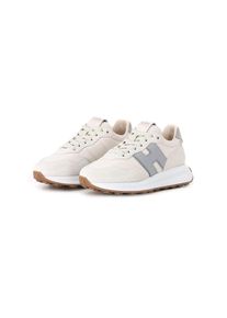 Hogan Low-Top Sneaker - Sneakers aus Veloursleder - Gr. 38 (EU) - in Creme - f&uuml;r Damen