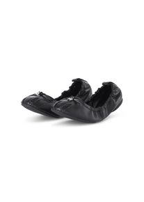 Hogan Low-Top Sneaker - Ballerinas aus Nappaleder - Gr. 37 (EU) - in Schwarz - f&uuml;r Damen