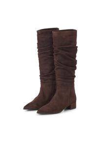 Jubile' Low-Top Sneaker - Hohe Stiefel aus Veloursleder - Gr. 41 (EU) - in Braun - f&uuml;r Damen