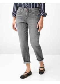 Brax Damen Five-Pocket-Hose Style MILEY S USED LIGHT GREY, denim hellgrau, Gr. 34