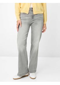 Brax Damen Five-Pocket-Hose Style MAINE USED LIGHT GREY, denim hellgrau, Gr. 36