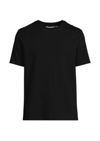 LANDS' END Deluxe Soft T-Shirt, Herren,  Schwarz, Baumwolle/Polyester/Baumwoll-Mischung, by Lands' End