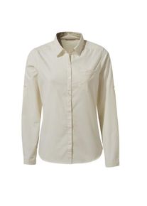 Craghoppers Kiwi II L/S Shirt Bluse Women (Gr 34 |beige/grau)