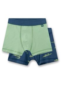 Sanetta Doppelpack Shorts 337250 Unterhose Kinder (Gr 128 |grün)