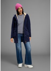 Polarino sheego Große Größen Fleecejacke, marine, Größe 42 - Damen