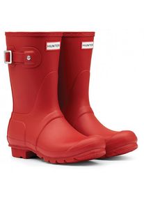 Hunter Boots Original Short Gummistiefel Women (Gr 40,5 |rot |wasserdicht)