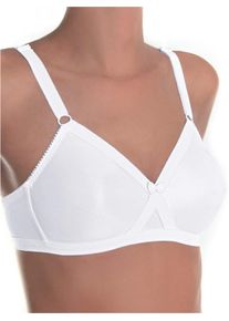 Sassa Mode sheego Große Größen BH ohne Bügel in Überkreuz-Schnitt, weiß + schwarz, Größe 85D - Damen