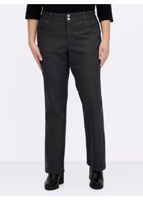 sheego Große Größen Bootcut-Jeans mit Push-up-Effekt, schwarz, Größe 19 - Damen