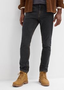 bonprix Classic Fit Jeans mit Dehnbund Straight, schwarz, Gr.50, Jeans Classic Fit Straight mit seitlichem Dehnbund, 99% Baumwolle