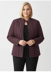 sheego Gro&szlig;e Gr&ouml;&szlig;en Steppjacke mit L&auml;ngssteppung, burgund, Gr&ouml;&szlig;e 52 - Damen