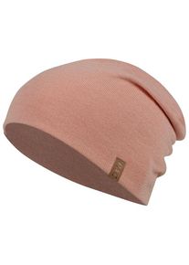 P.A.C. Nature Renul Merino Beanie Mütze (Gr One Size |rosa/braun)
