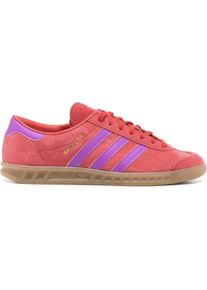 Adidas Low-Top Sneaker - Hamburg W Red/purple Burst/gum 3 - Gr. US_11_5 - in Bunt - f&uuml;r Damen
