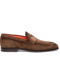 Santoni Loafer - Men?s suede loafer - Gr. UK_8 - in Wei&szlig; - f&uuml;r Damen