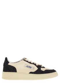 Autry Low-Top Sneaker - Medalist Low - Sneakers With Two-Tone Glitter - Gr. 36 (EU) - in Schwarz - f&uuml;r Damen