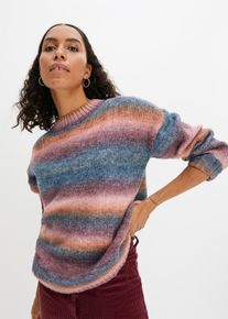 bonprix Pullover mit Farbverlauf und Wollanteil, rosa, Gr.40/42 (M), Oversize Pullover