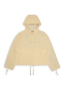 Regenjacke RAINS Suva Hardshell Short String W Jacket Damen (Gr M |beige |wasserdicht)