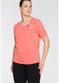 sheego Große Größen T-Shirt, rose parade, Größe 56 - Damen