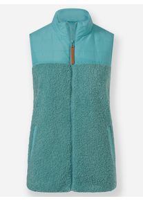 sheego Große Größen Weste mit Stehkragen, ozean, Größe 52 - Damen