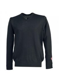 IVANHOE OF SWEDEN Cashwool V-Neck Male Merinopullover Herren (Gr S |blau/schwarz)