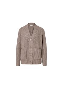 Tchibo - Gerippter Grobstrick-Cardigan - Damen - Gr. L - taupe